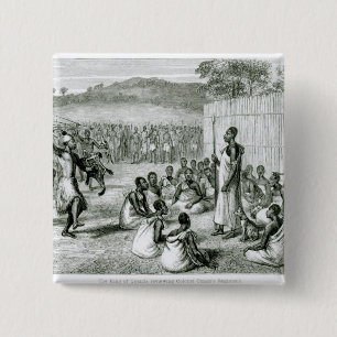 Badge Carré 5 Cm Le roi du colonel de révision de l'Ouganda