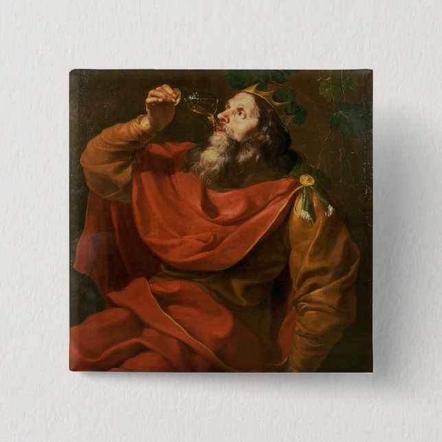 Badge Carré 5 Cm Le Roi Midas (Devant)