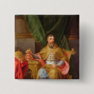 Badge Carré 5 Cm Le Roi Stephen