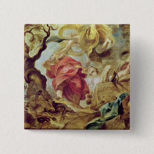 Badge Carré 5 Cm Le sacrifice d'Isaac