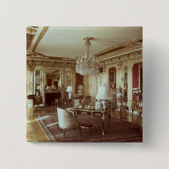 Badge Carré 5 Cm Le salon (Devant)