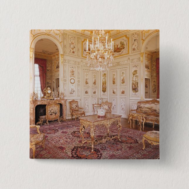 Badge Carré 5 Cm Le salon Chinois, c.1740 (Devant)