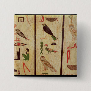 Badge Carré 5 Cm Le sarcophage du détail o de Psamtik I (664-610