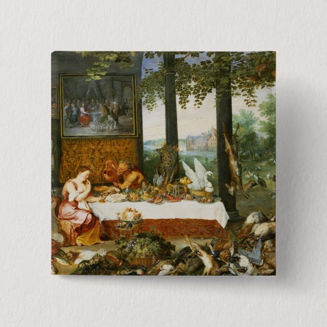 Badge Carré 5 Cm Le sens du goût, 1618 (Devant)