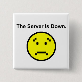 Badge Carré 5 Cm Le serveur est en panne