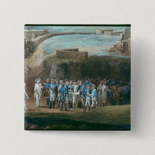 Badge Carré 5 Cm Le siège de Yorktown