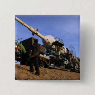 Badge Carré 5 Cm Le Soyouz TMA-13 vaisseau spatial 3