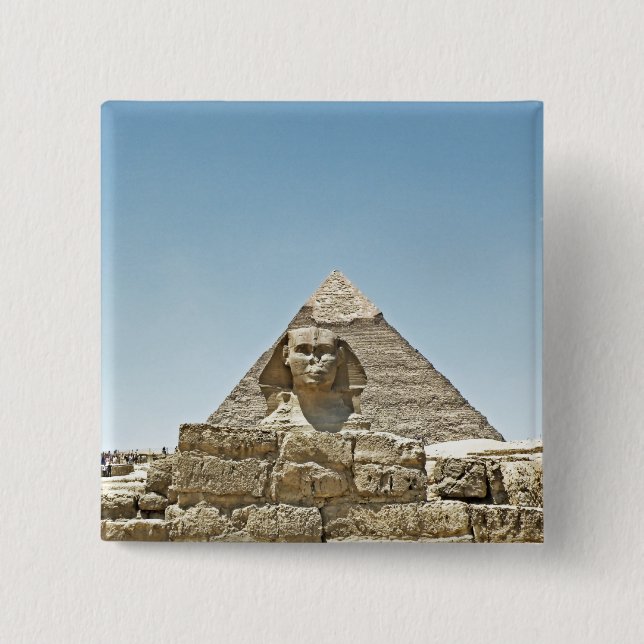 Badge Carré 5 Cm Le Sphinx (Devant)
