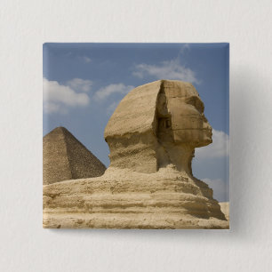 Badge Carré 5 Cm Le Sphinx, Giza, Al Jizah, Egypte