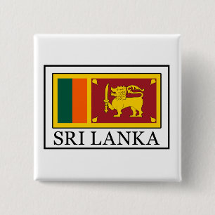 Badge Carré 5 Cm Le Sri Lanka