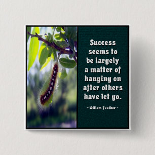 Badge Carré 5 Cm Le succès semble être… Bouton