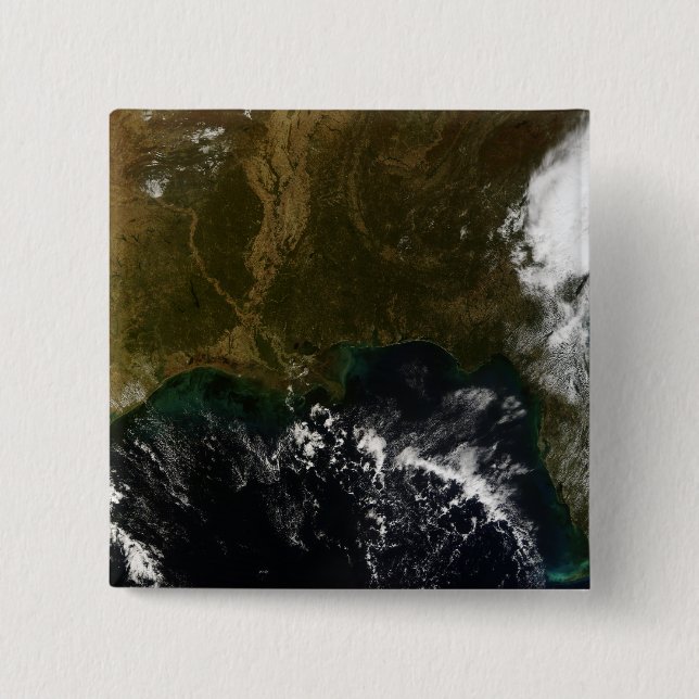 Badge Carré 5 Cm Le sud-est des États-Unis (Devant)