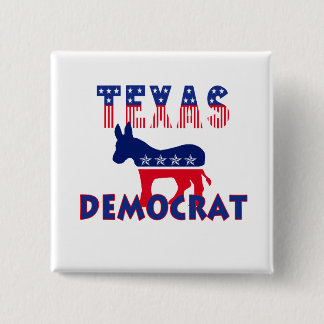 Badge Carré 5 Cm Le Texas Démocrate