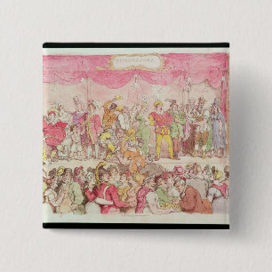 Badge Carré 5 Cm Le théâtre de Richardson, édité par Ackermann