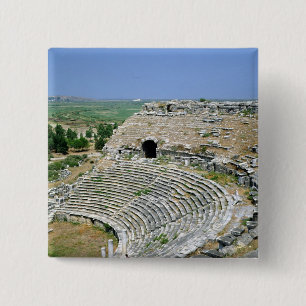 Badge Carré 5 Cm Le théâtre romain, ęr-2ème ANNONCE de siècles