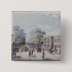 Badge Carré 5 Cm Le tilleul avec l'académie, Berlin