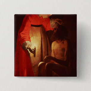 Badge Carré 5 Cm Le travail raillé par son épouse