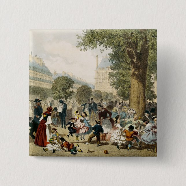 Badge Carré 5 Cm Le Tuileries, 1856 (Devant)