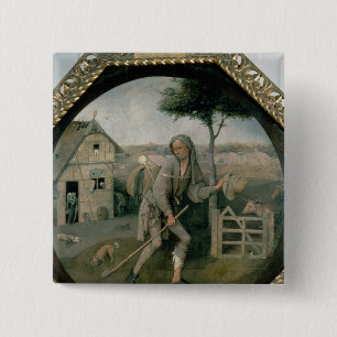 Badge Carré 5 Cm Le vagabond/fils prodigue, c.1510