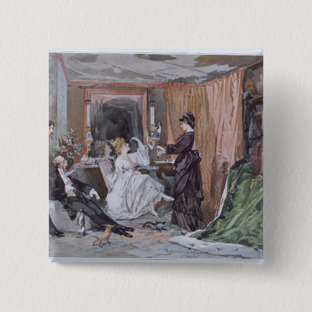 Badge Carré 5 Cm Le vestiaire de Hortense Schneider (Devant)