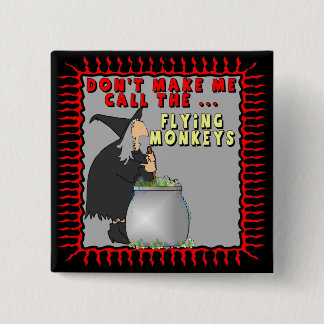 Badge Carré 5 Cm Le vol Monkeys des boutons