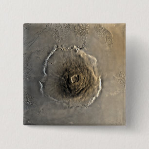 Badge Carré 5 Cm Le volcan le plus le plus large dans le système