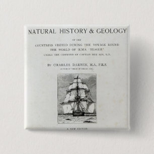 Badge Carré 5 Cm Le voyage du beagle