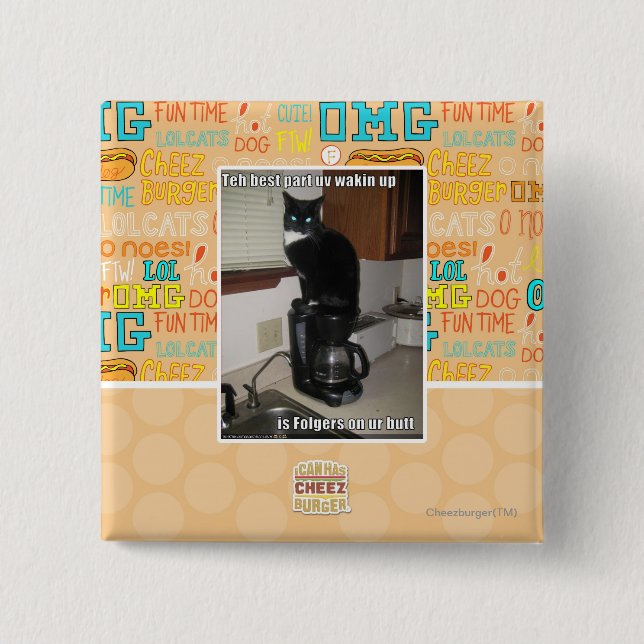 Badge Carré 5 Cm le wakin UV de la meilleure partie (Devant)