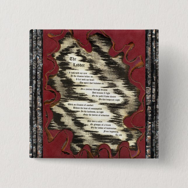 Badge Carré 5 Cm L'échelle (Devant)