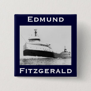Badge Carré 5 Cm L'Edmund Fitzgerald