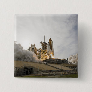 Badge Carré 5 Cm L'effort de navette spatiale enlève 5