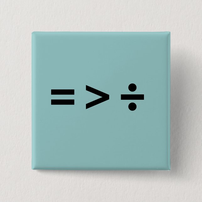 BADGE CARRÉ 5 CM L'ÉGALITÉ EST PLUS GRANDE QUE L'IDD (Devant)