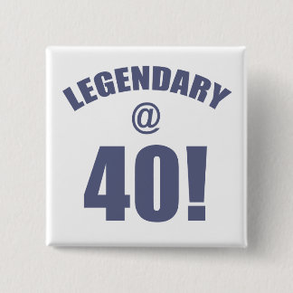 Badge Carré 5 Cm Légendaire À 40