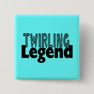 Badge Carré 5 Cm Légende de Twirling
