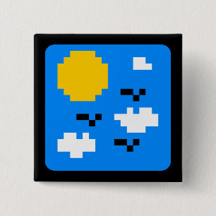 Badge Carré 5 Cm Légèrement solaire