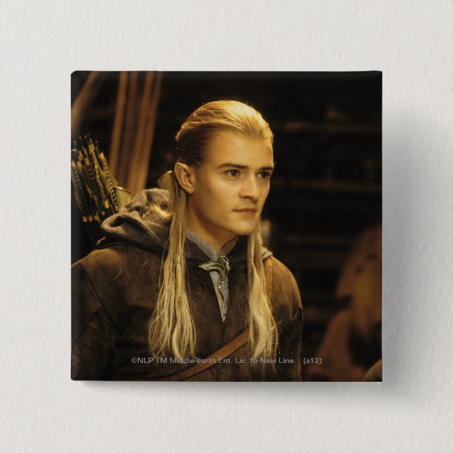 Badge Carré 5 Cm LEGOLAS GREENLEAF™ Candid (Devant)