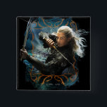 Badge Carré 5 Cm LEGOLAS GREENLEAF™ Graphique<br><div class="desc">Le Hobbit</div>