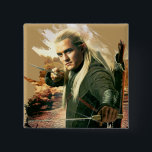 Badge Carré 5 Cm LEGOLAS GREENLEAF™ Graphique 2<br><div class="desc">Le Hobbit</div>