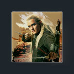 Badge Carré 5 Cm LEGOLAS GREENLEAF™ Graphique 2<br><div class="desc">Le Hobbit</div>