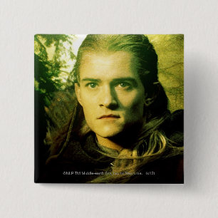 Badge Carré 5 Cm LEGOLAS GREENLEAF™ Portrait avant