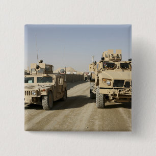 Badge Carré 5 Cm L'embuscade résistante aux mines protégée