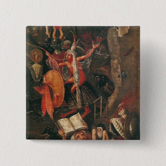 Badge Carré 5 Cm L'enfer (Devant)