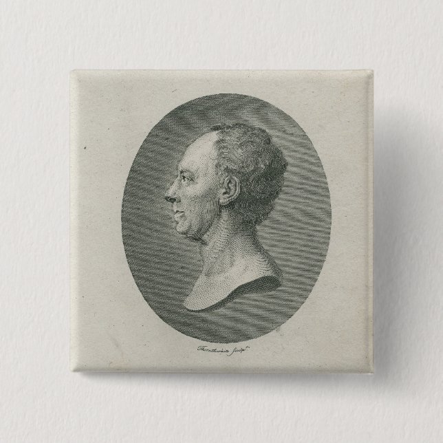 Badge Carré 5 Cm Leonhard Euler (Devant)