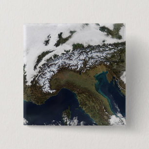 Badge Carré 5 Cm Les Alpes 4