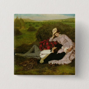 Badge Carré 5 Cm Les amants, 1870