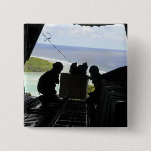 Badge Carré 5 Cm Les aviateurs éliminent une palette des