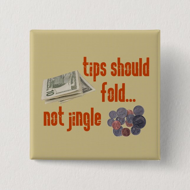 Badge Carré 5 Cm Les bouts devraient se plier (Devant)