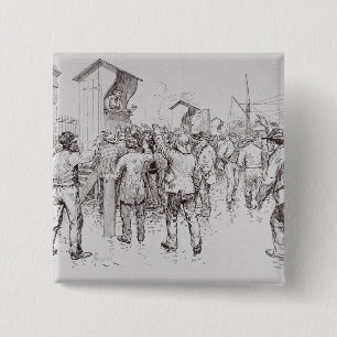 Badge Carré 5 Cm Les chômeurs de Londres