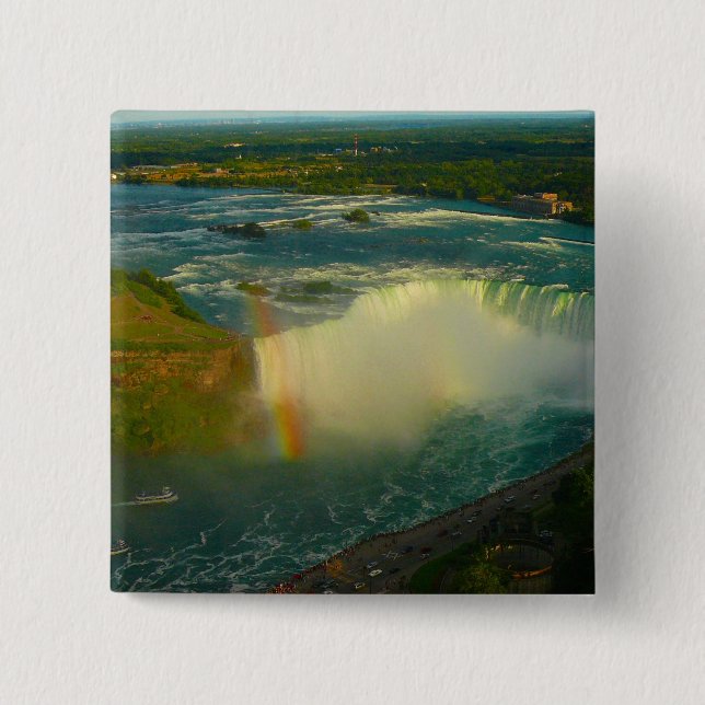 Badge Carré 5 Cm les chutes du niagara (Devant)