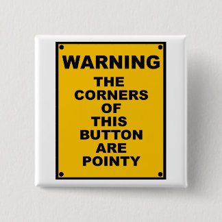 Badge Carré 5 Cm Les coins de ce bouton sont ~ pointu charrient